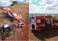 Piloto fica ferido após cair durante voo de parapente, em Goiás