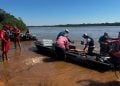 Família com duas crianças é resgatada após naufrágio no Rio Araguaia