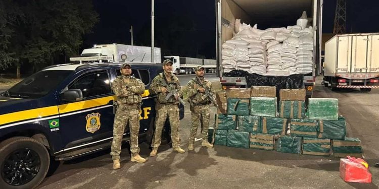 Mais de 500 quilos de cocaína são encontrados em carreta com milho, em Rio Verde
