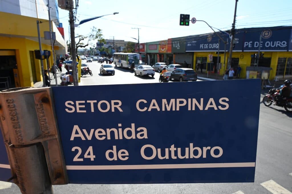Trânsito na Avenida 24 de Outubro, em Goiânia, passa por mudanças; veja quais