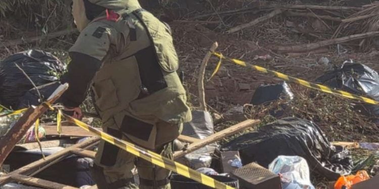 Explosivos de grande porte e uso militar são localizados em lote baldio de Goiânia