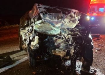 Grave acidente na GO-210 deixa quatro mortos, incluindo pai, mãe, filho