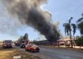 Incêndio atinge Polo Agroindustrial em Senador Canedo