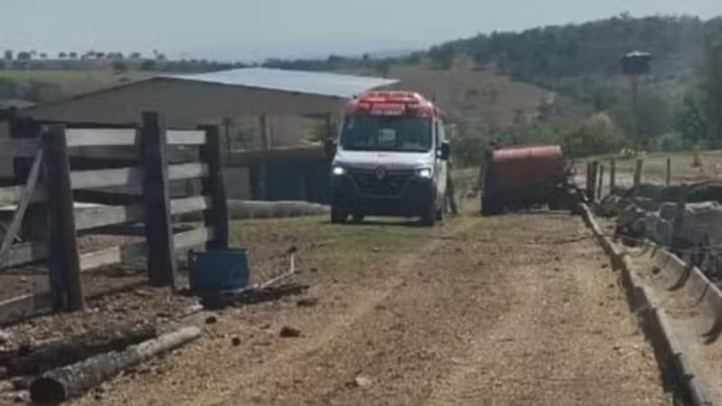 Morte em fazenda