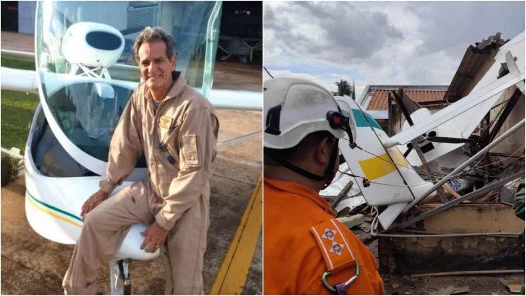 Avião que caiu sobre casa em Goiânia pode ter tido pane no motor