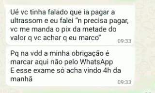 suspeita foi presa após cobrar Pix para realização de exame gratuito