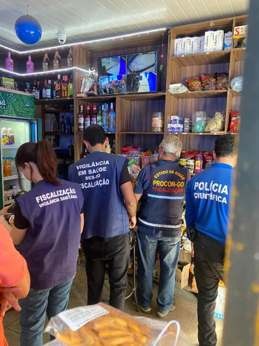 Fiscalização casos de metanol em Goiás