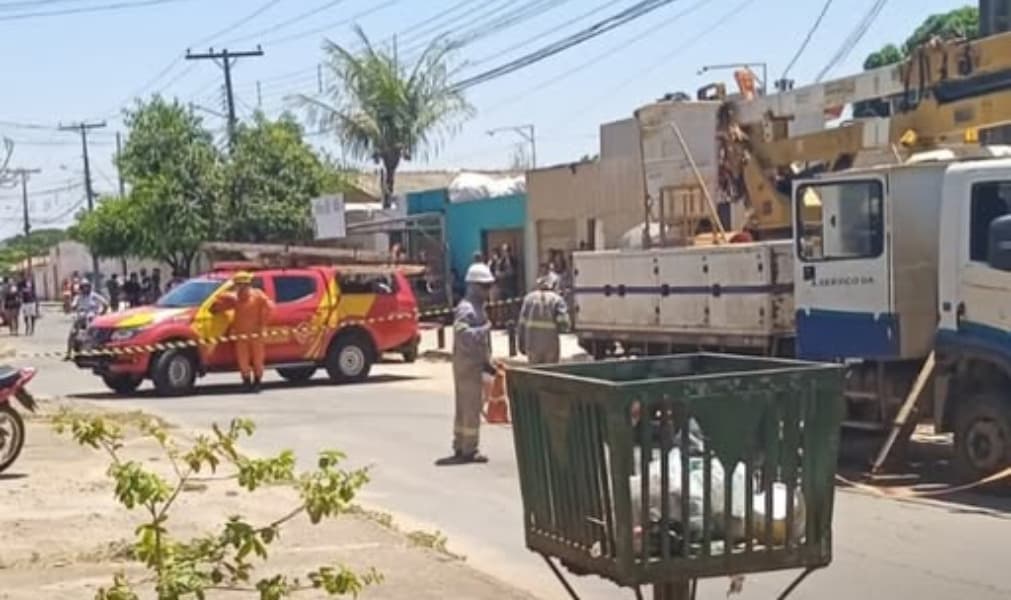 Trabalhador sofreu choque elétrico enquanto estava em serviço