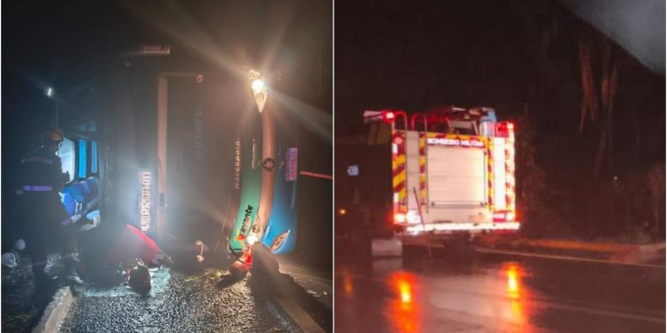 Acidente com ônibus deixa 3 mortos e dezenas de feridos na G0-060