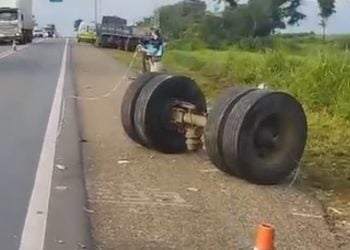 Acidente entre ônibus e caminhão deixa dois motoristas mortos na BR-153