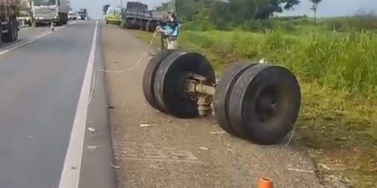 Acidente entre ônibus e caminhão deixa dois motoristas mortos na BR-153