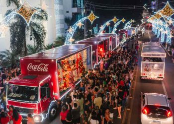 Confira os pontos de parada da Caravana Iluminada de Natal Coca-Cola em Goiás