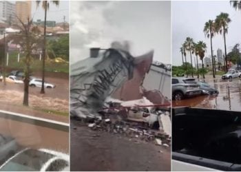 Chuva forte causa estragos, alagamentos e suspensão de serviços em Rio Verde