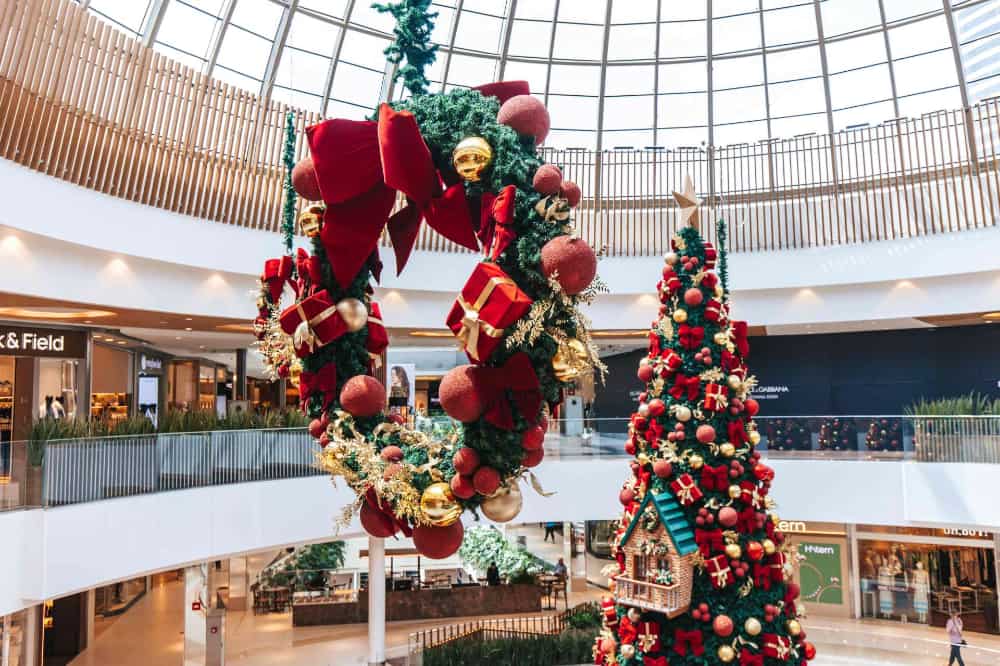decoração de natal shoppings