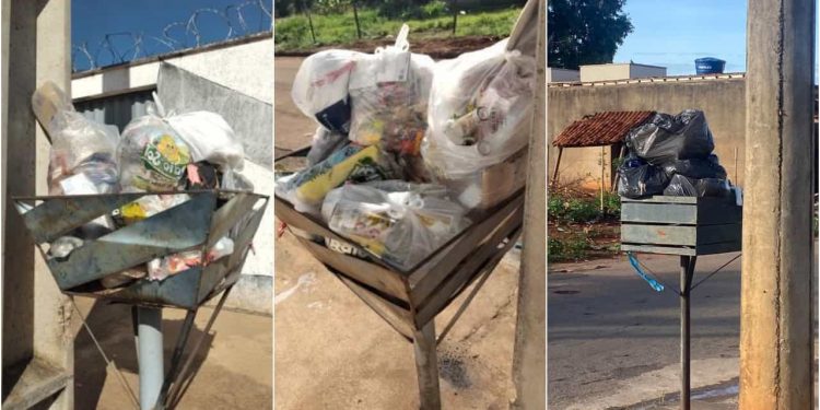 Moradores de Trindade denunciam acúmulo de lixo após mais de uma semana sem coleta