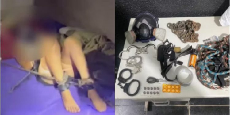 Resgate em cativeiro: jovem encontrada acorrentada e amordaçada pelo ex-marido